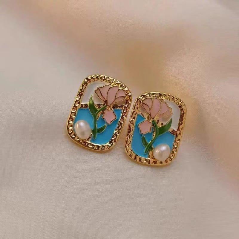 Brennan Baroque Pearl Stud Earrings