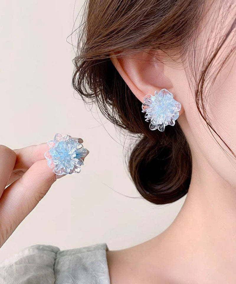 Original Design Blue Acrylic Stud Earrings