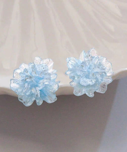 Original Design Blue Acrylic Stud Earrings