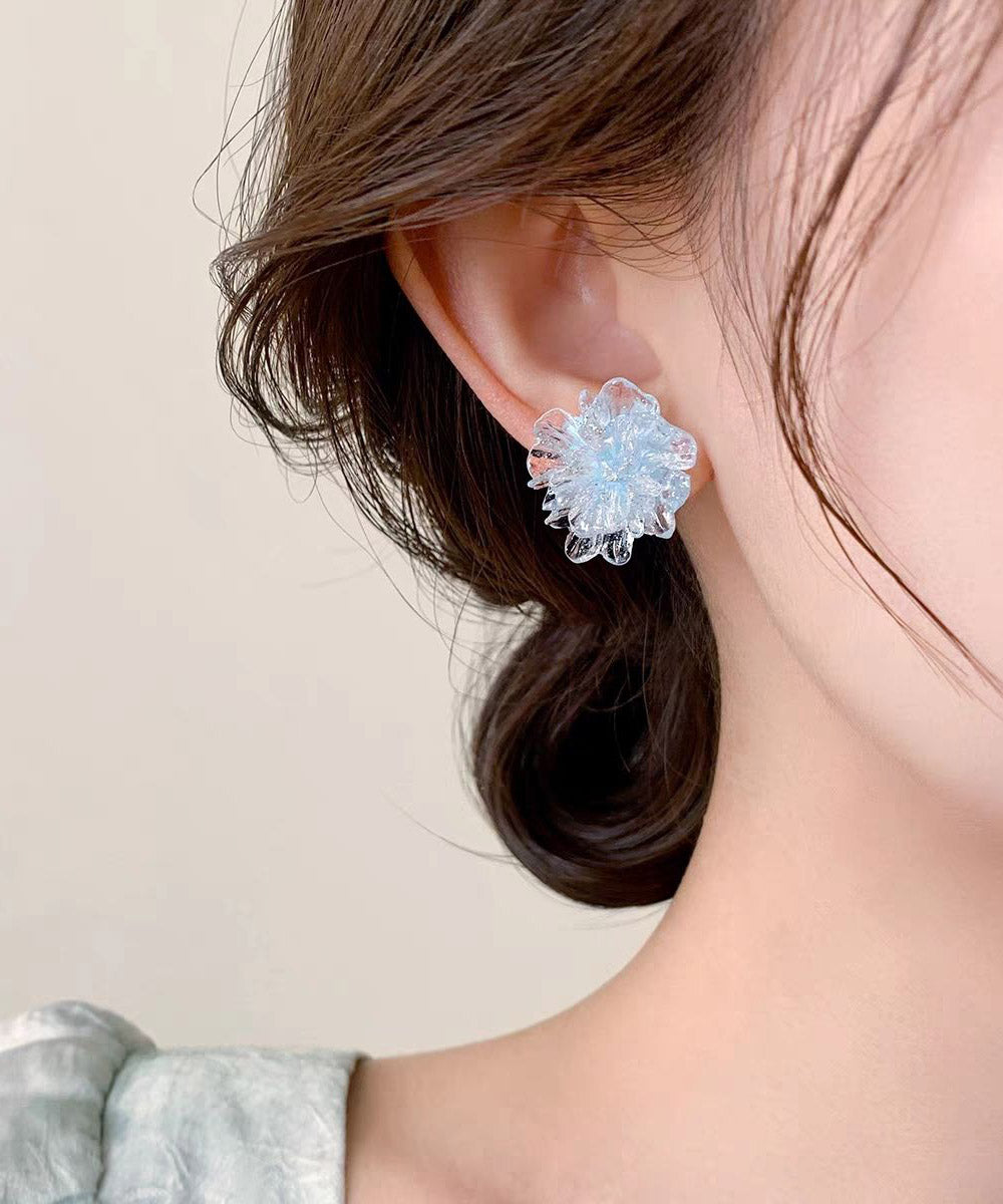Original Design Blue Acrylic Stud Earrings