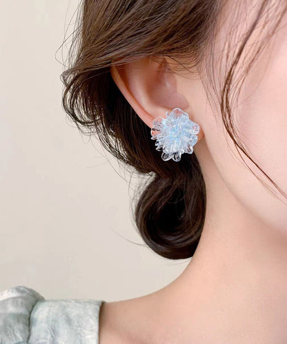 Original Design Blue Acrylic Stud Earrings