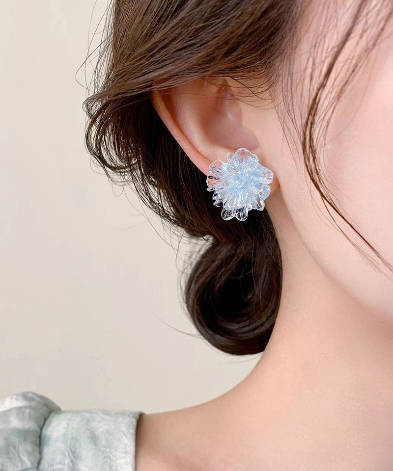 Original Design Blue Acrylic Stud Earrings