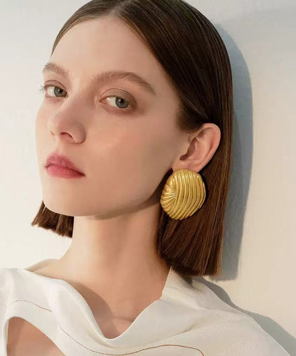 Original Design Metal Stud Earrings