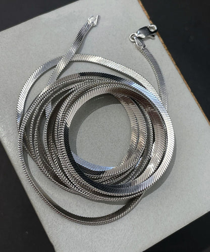 Original Design Sterling Silver Layered Necklace Po068