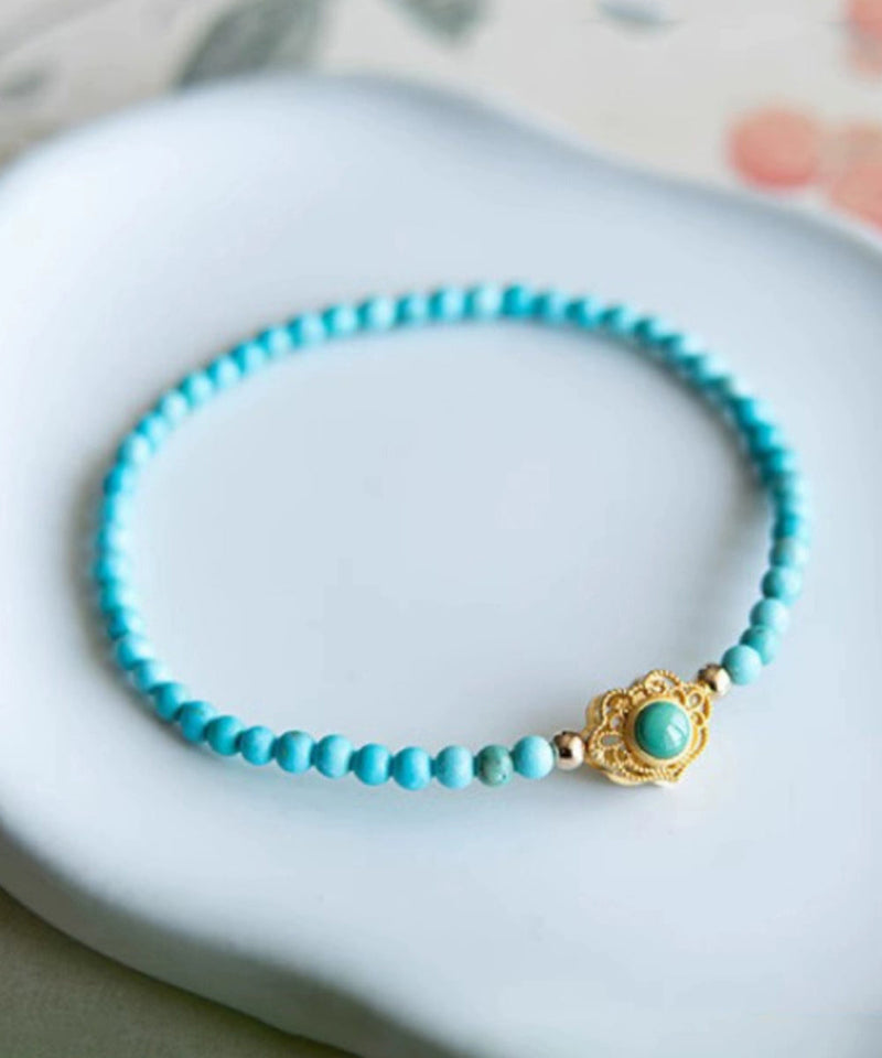 Original Green Turquoise Beading Bracelet Kx1026