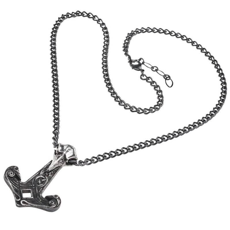 Ravenhammer Pendant Raven Hammer Viking Necklace by Alchemy Gothic