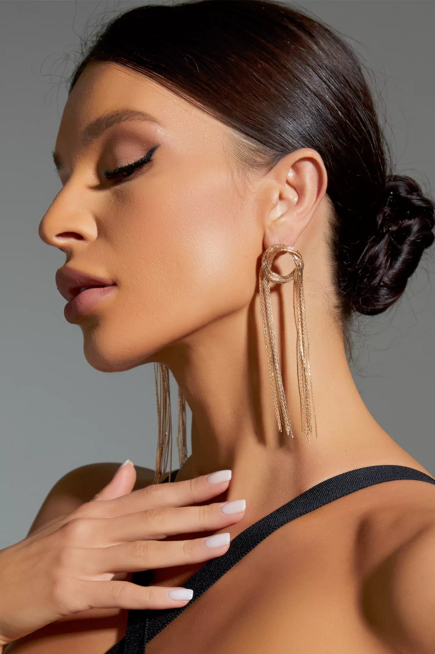 Parker Golden Tassel Earrings