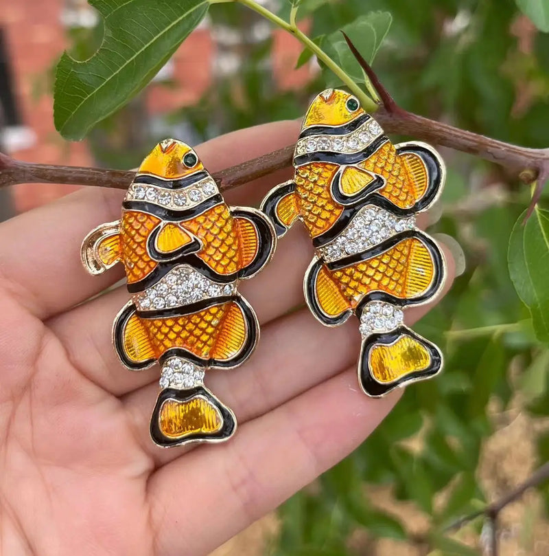 Statement Clownfish Earrings