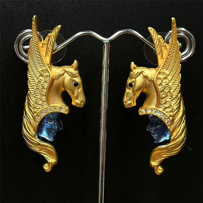 Statement Pegasus Earrings
