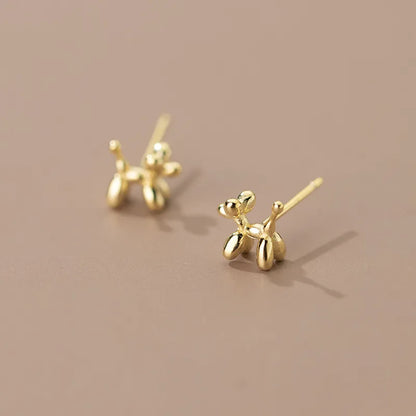Sterling Silver Balloon Dog Earrings
