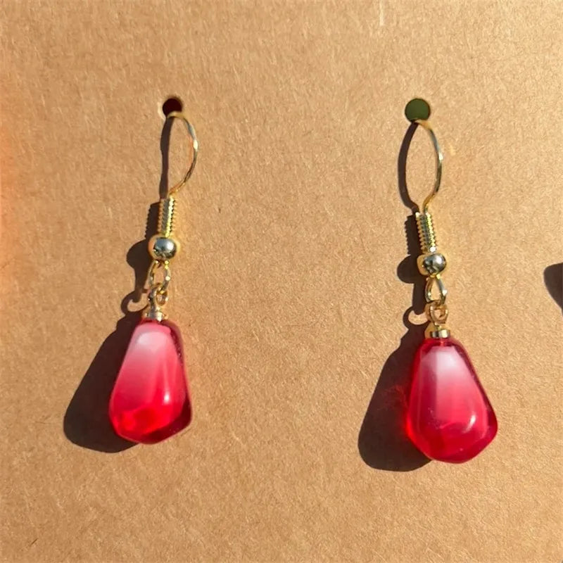 Pomegranate Seed Dangle Earrings