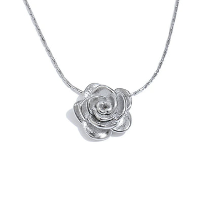 18k Gold Plated Rose Necklace