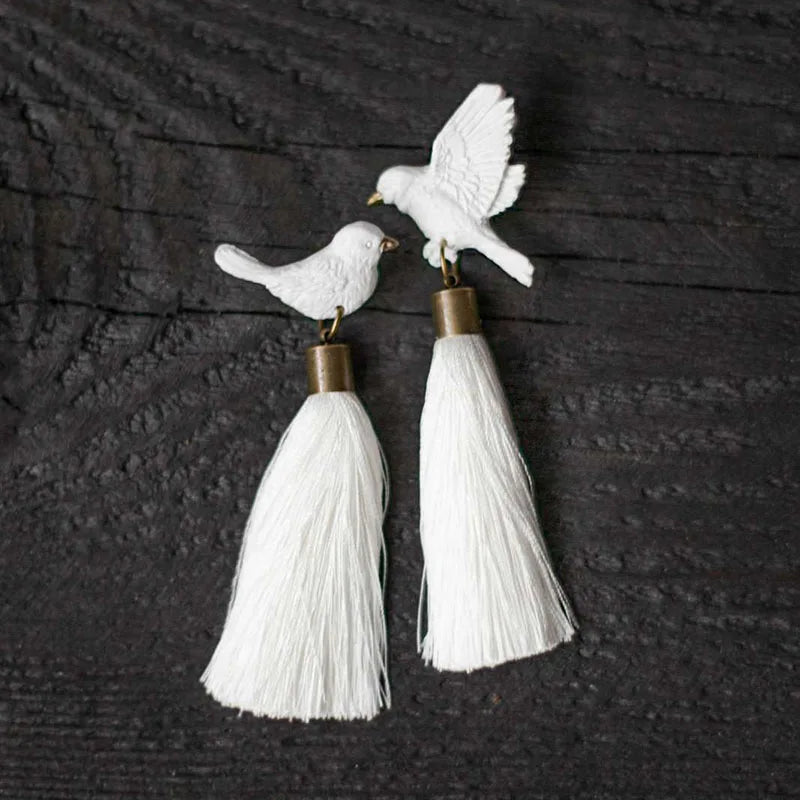Dove Tassel Earrings