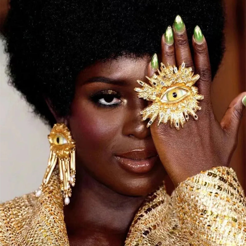 Statement Baroque Eye Earrings