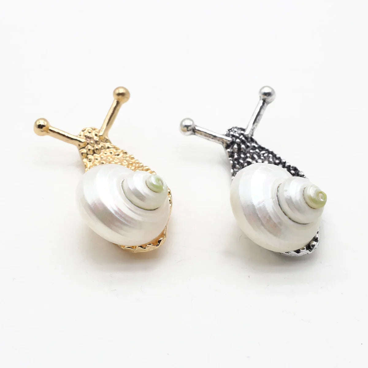 Sea Snail & Conch Shell Brooch