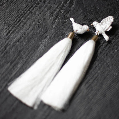 Dove Tassel Earrings