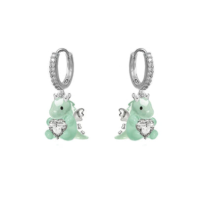 Lovable Dragon Dangle Earrings