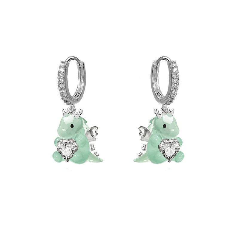 Lovable Dragon Dangle Earrings
