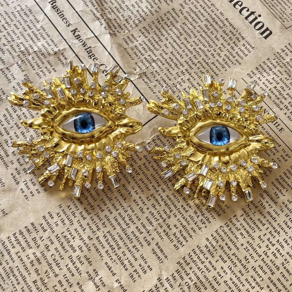 Statement Baroque Eye Earrings