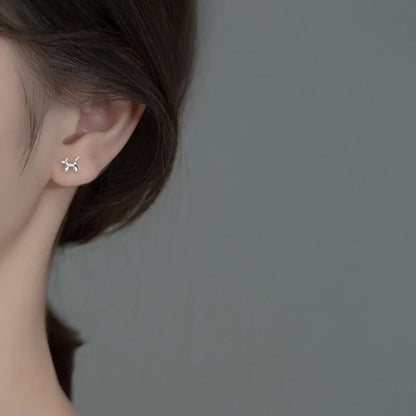 Sterling Silver Balloon Dog Earrings