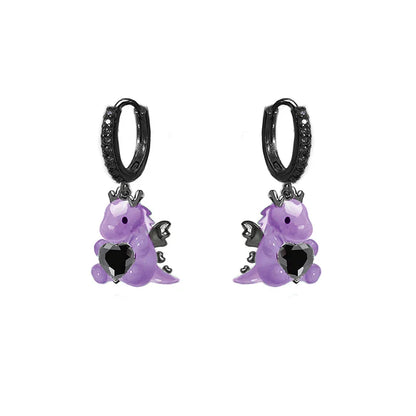 Lovable Dragon Dangle Earrings
