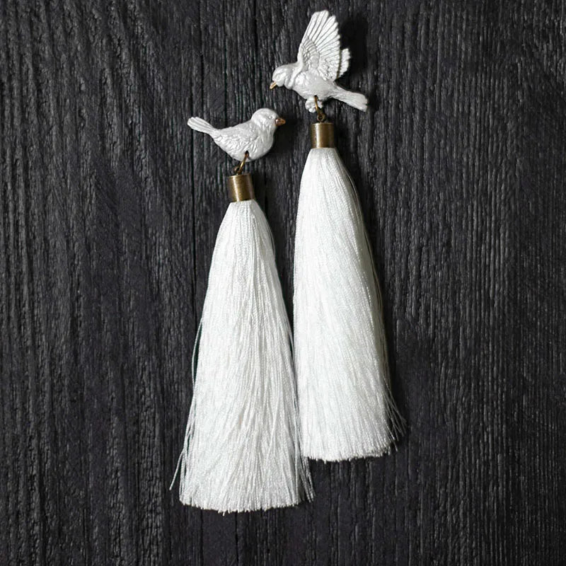 Dove Tassel Earrings