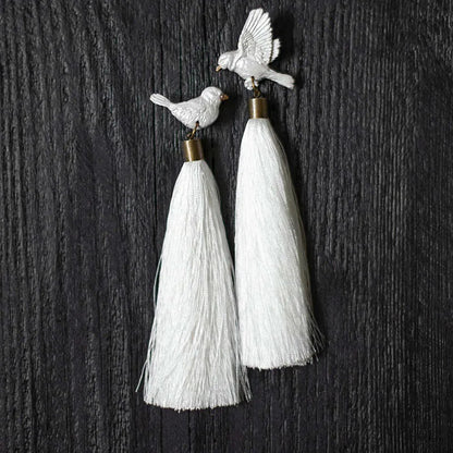 Dove Tassel Earrings