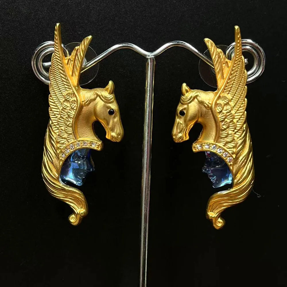 Statement Pegasus Earrings
