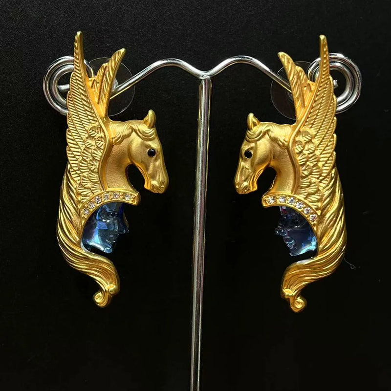 Statement Pegasus Earrings