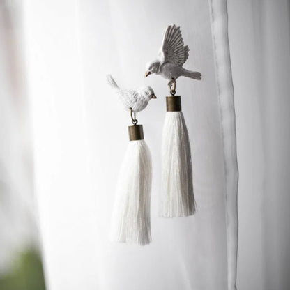 Dove Tassel Earrings