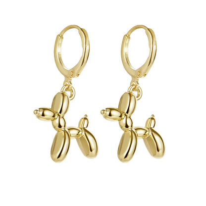Sterling Silver Balloon Dog Earrings