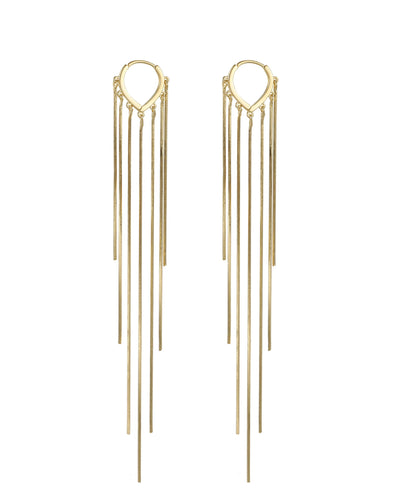 Overgild Tassel Drop Earrings