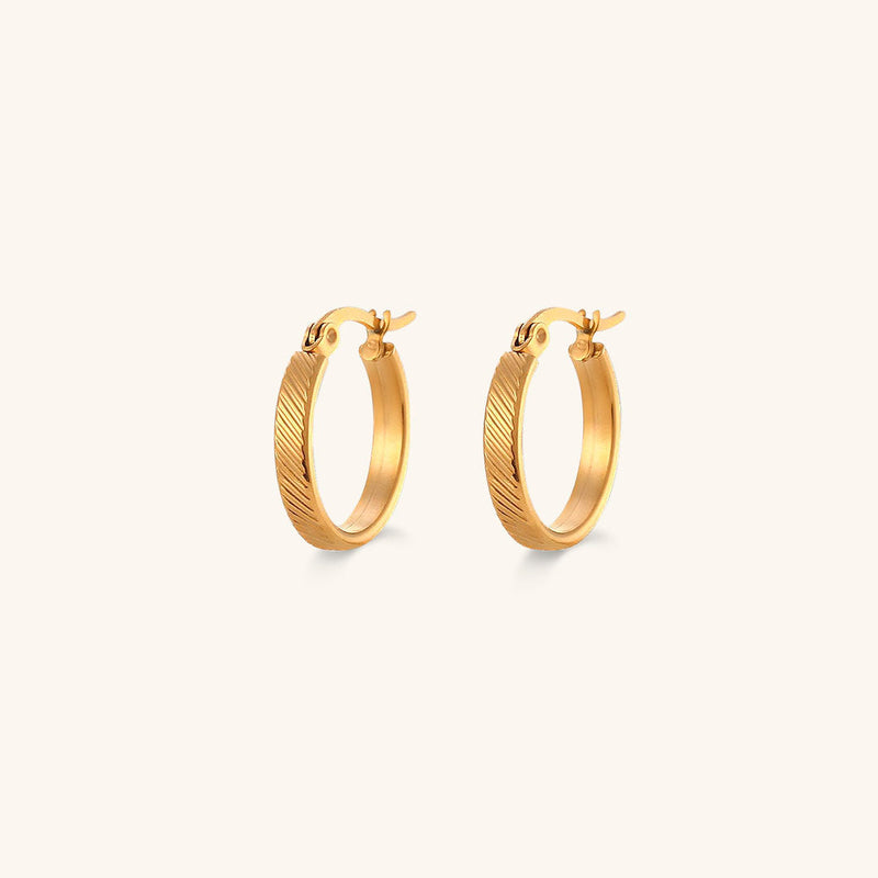 Talia Gold Hoop Earrings