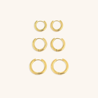 Timeless Hoop Trio Set Earrings