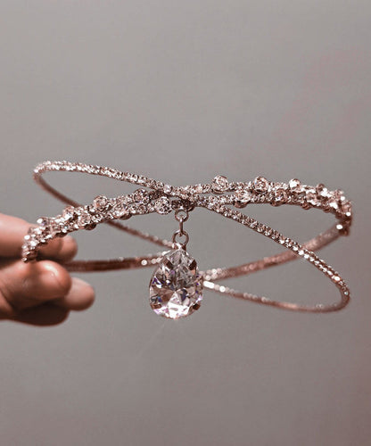 Silvery Sparkling Zircon Choker