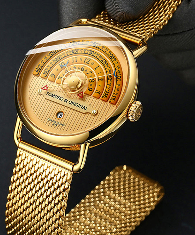Black Stainless Steel Machinery Watches