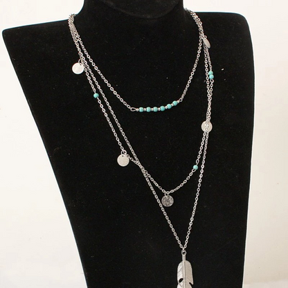 Simplicity Geometric Patchwork Necklaces