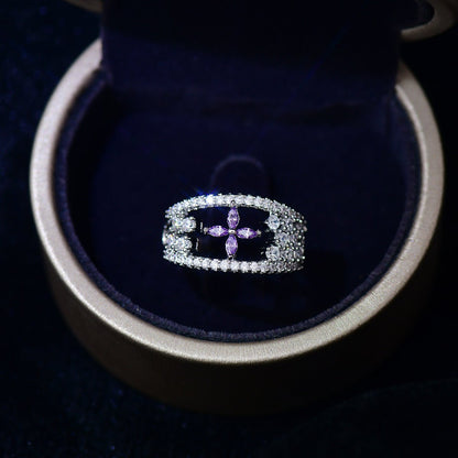 Amethyst Blossom Ring