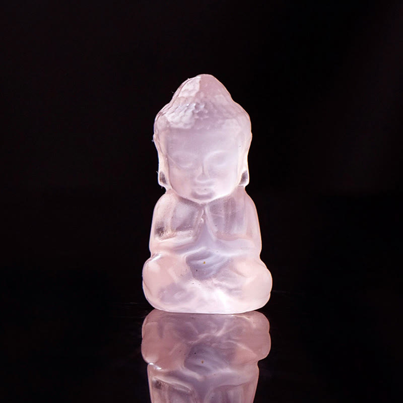 Amethyst Chakra Healing Buddha Necklace Pendant 1.4cm X 2.6cm