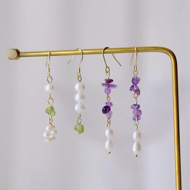 [] Rosemary Amethyst Earrings