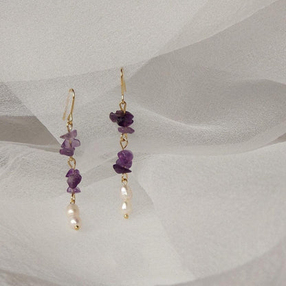 [] Rosemary Amethyst Earrings
