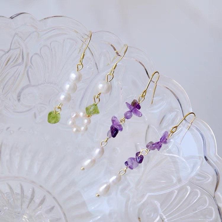 [] Rosemary Amethyst Earrings