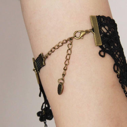 Gothic Beauty Red Rose Armlet