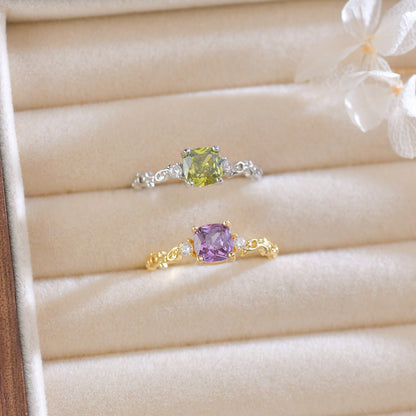 [sample ] Ayla Peridot Ring in Silver