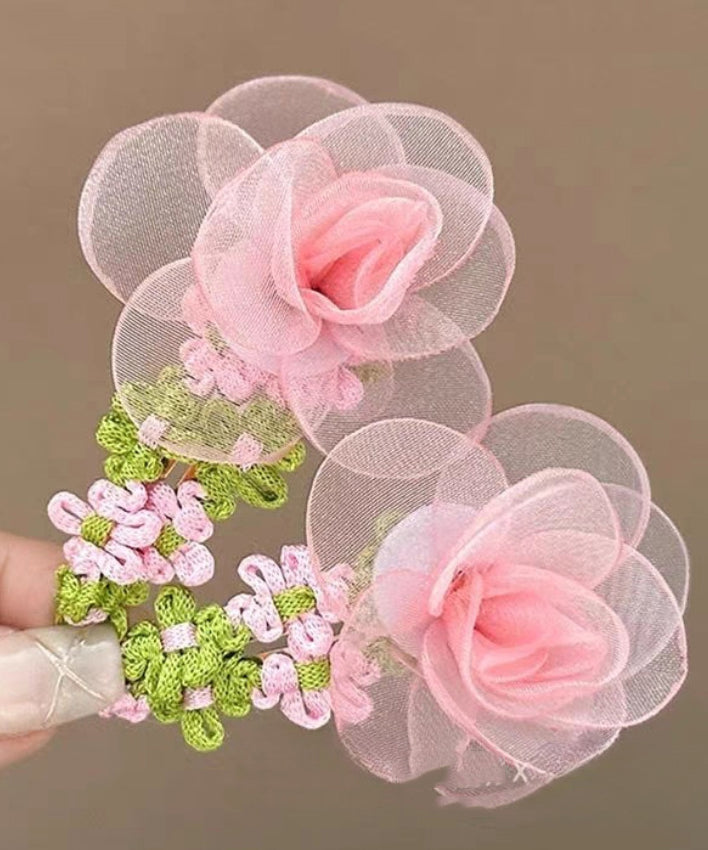 Green Tulle Weave Hairpin