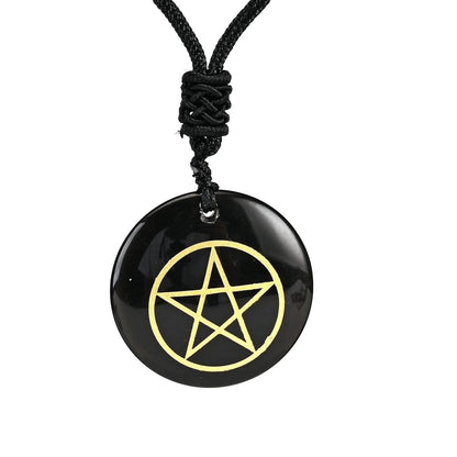 Natural Crystals Pentacle Necklace