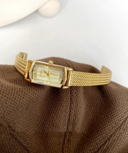 Gold Stainless Steel Waterproof Chain Watches