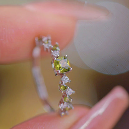 Peridot Poetry Ring