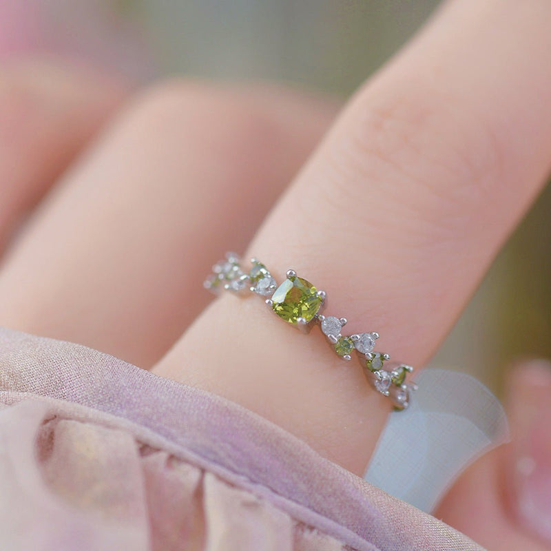 Peridot Poetry Ring