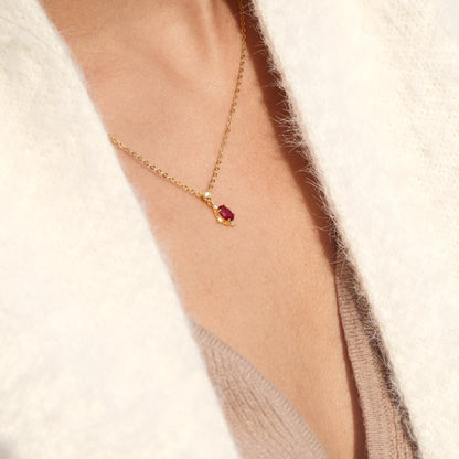 Baroque Ruby Necklace